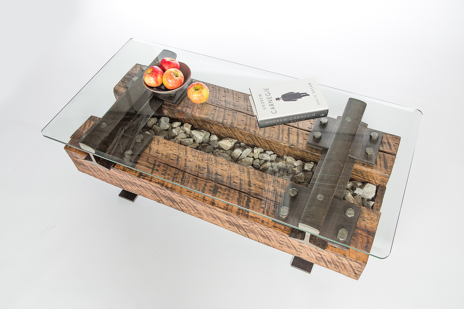 vintage-industrial-reclaimed-steel-timber-railroad-granite-glass-top-rectangular-coffee-table