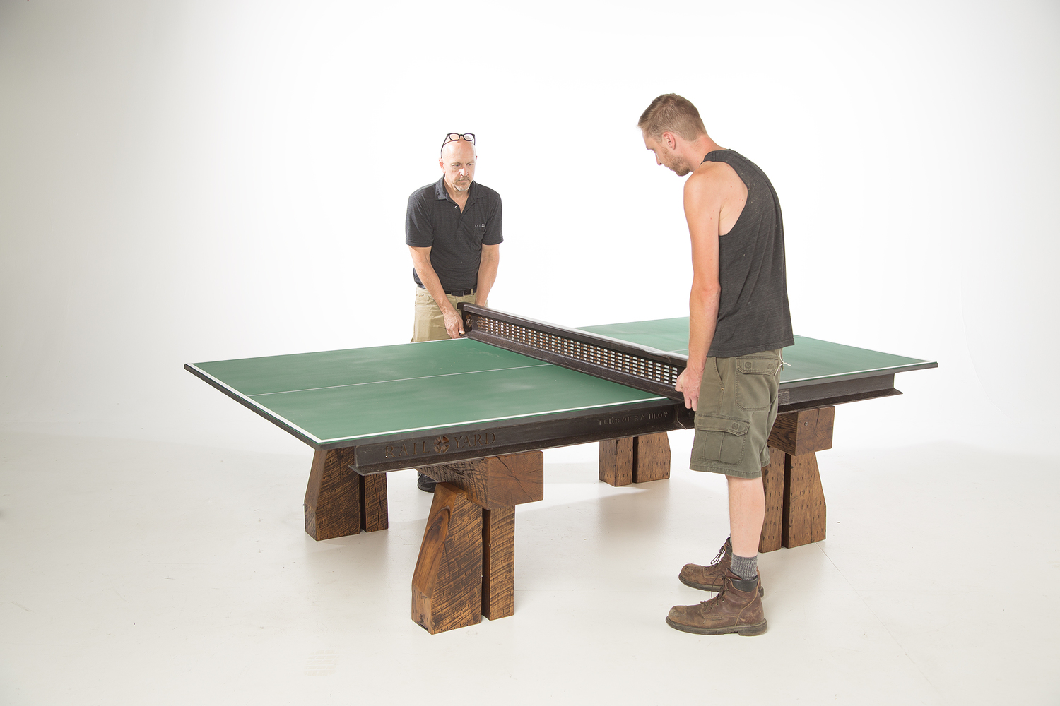 Ping Pong Table Assembly at Rail Yard Studios