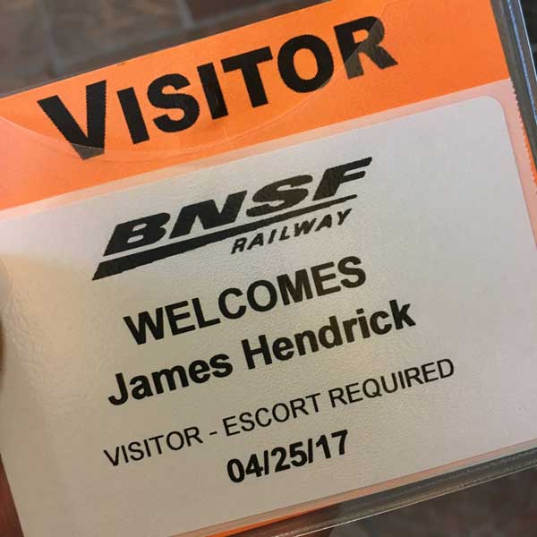 BNSF Museum Nametag