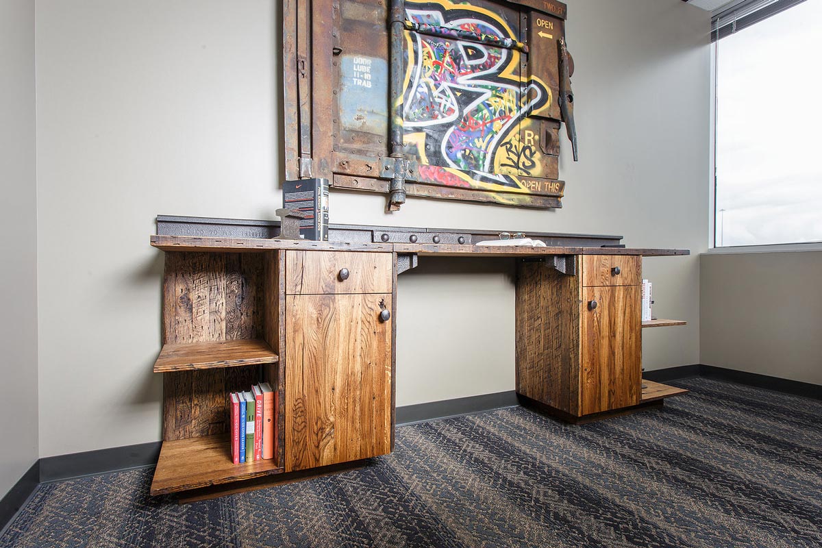 credenza-books-art-ceo-style-office-suite-corner-downtown-rail-yard-studios