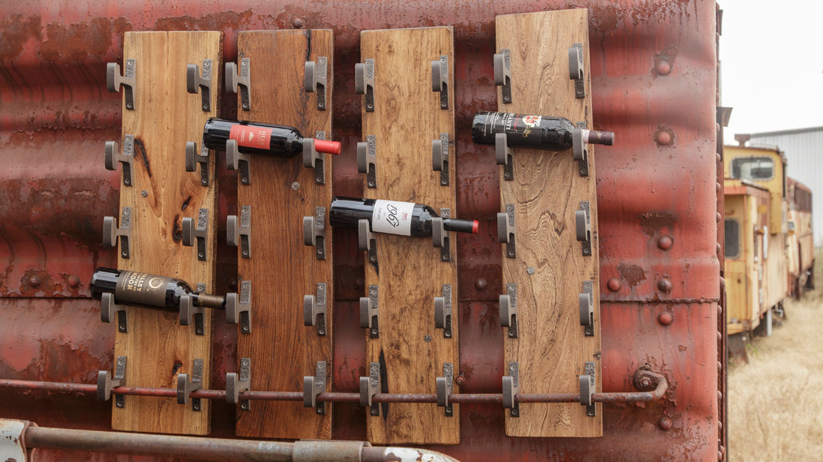 Porter's Friend Wine Rack - Railroad Furniture